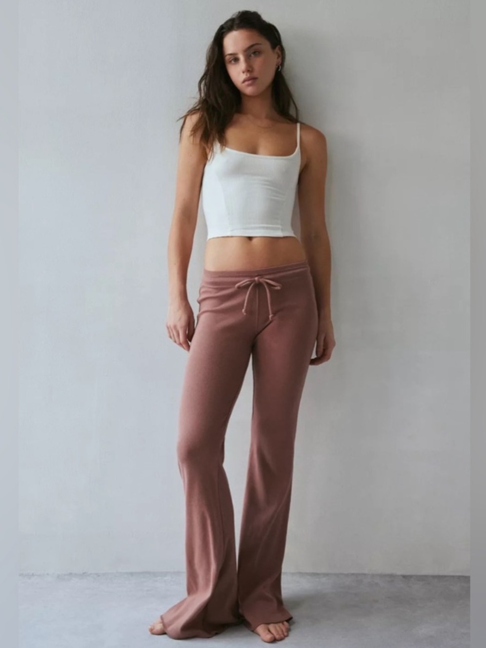 UO Out From Under Easy Does It Low-Rise Flare Pant Size S NWT